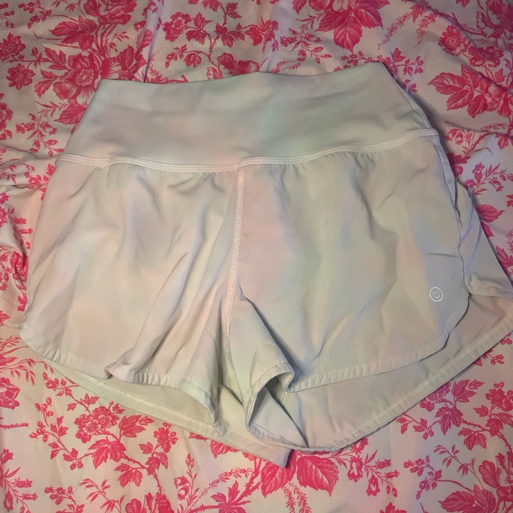 Gilly Hicks White Athletic Shorts Lightweight Moisture-Wicking